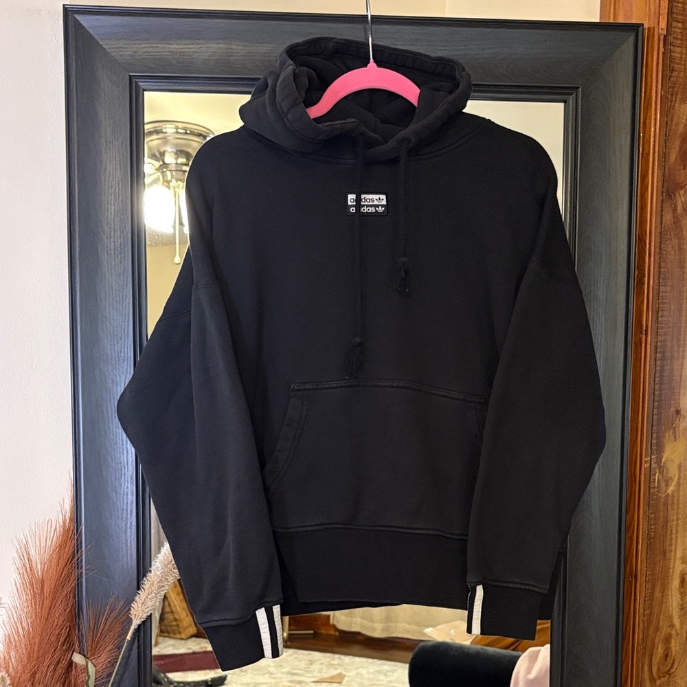 Adidas  Black Hoodie with Logo